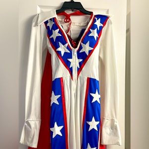 Handmade Luxury Sexy Evel Knievel Motorcycle Daredevil Halloween Costume